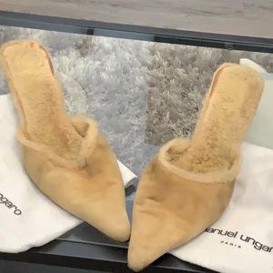 Emanuel ungaro Paris mules w fur lining 10